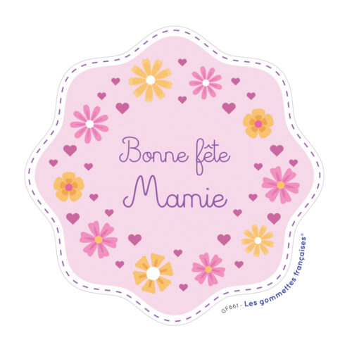 Stickers bonne fête mamie | Les gommettes françaises | Made in France