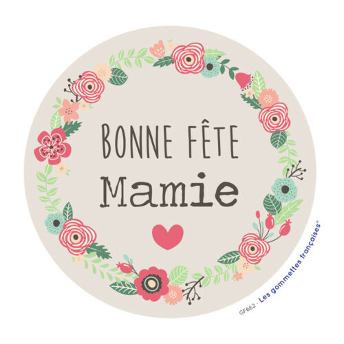 Stickers bonne fête mamie | Les gommettes françaises | Made in France