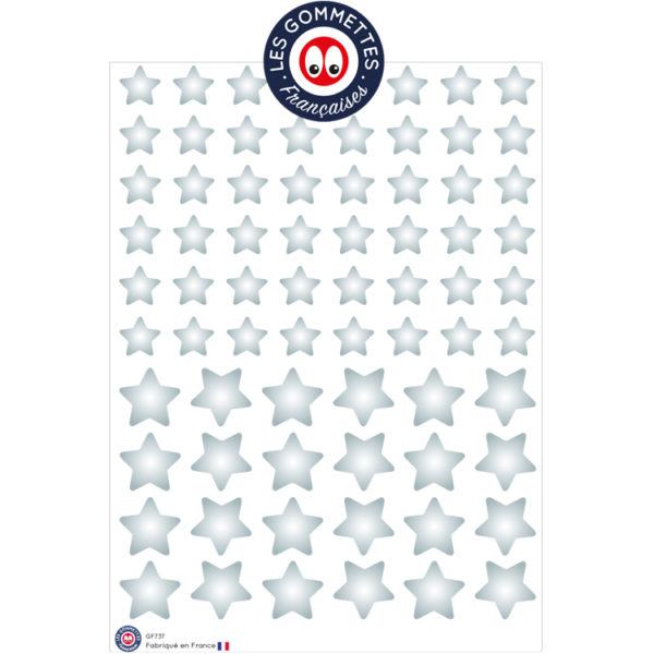 3 Rouleaux D'autocollants étoiles Brillantes - Or, Rouge, Argent - 500 étoiles Par Rouleau - Pour Récompenses, Déco, Bricolage