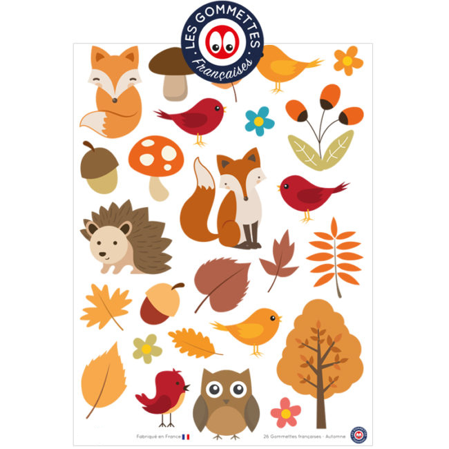 15 Stickers FLEURS - Gommettes Enfants - MaGommette