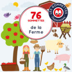 76 gommettes A la ferme