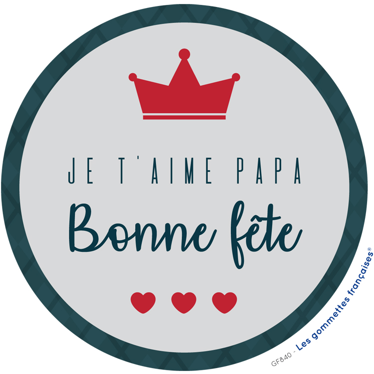 Stickers bonne fête papa | Les gommettes françaises | Made in France
