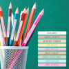 Etiquettes scolaires stylos | Les gommettes françaises
