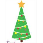 Maxi stickers Sapin de Noel