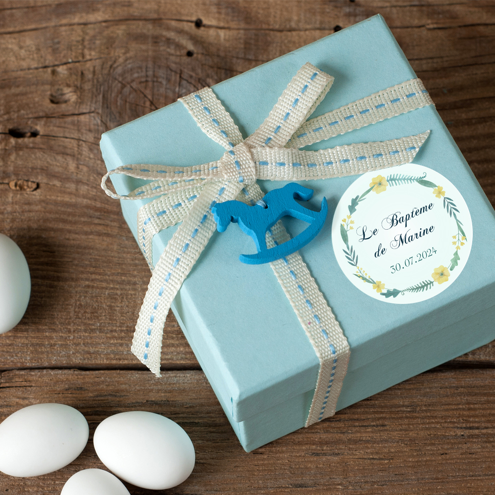 Stickers baptême personnalisés | Les gommettes françaises