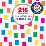 216 gommettes géométriques rectangles