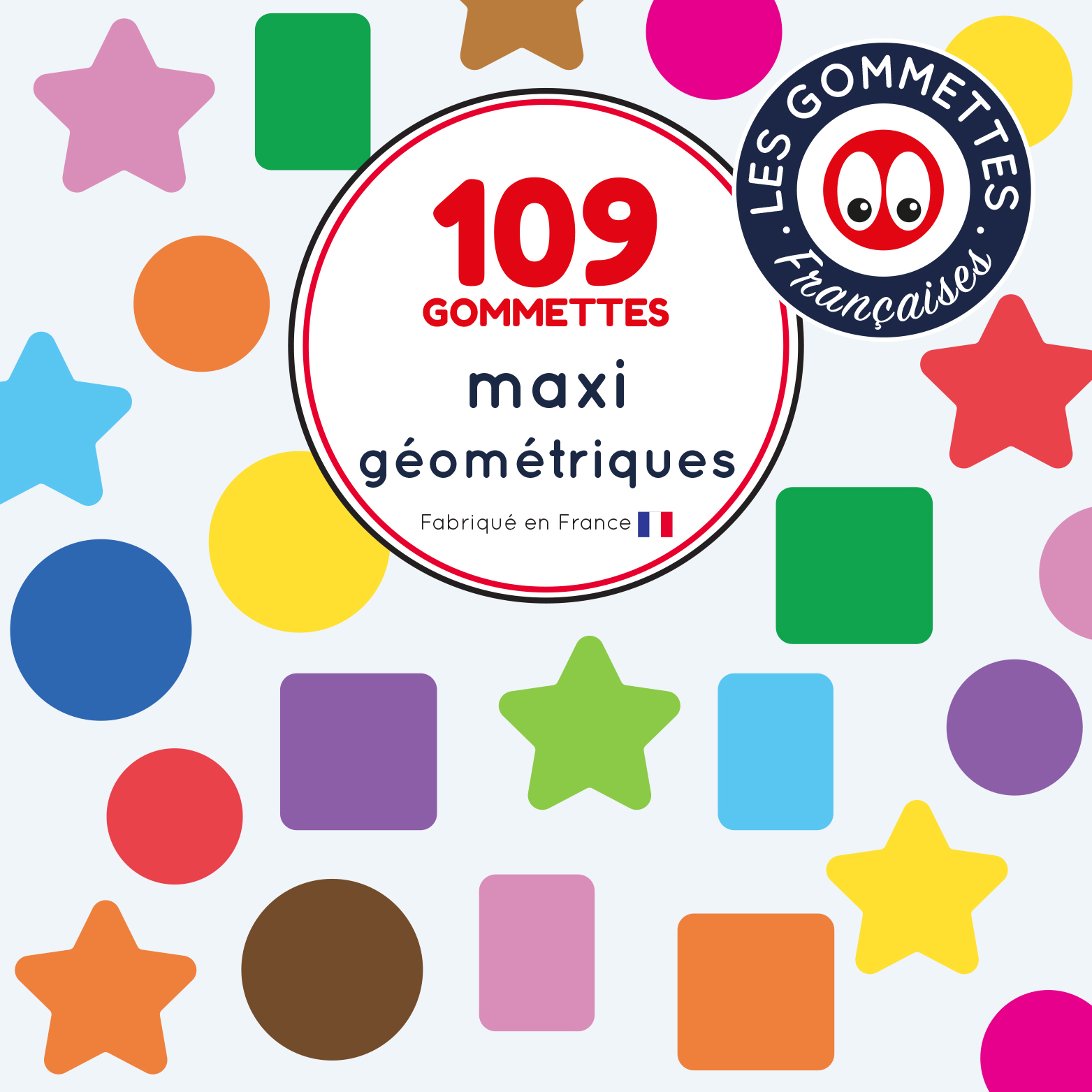 109 maxi gommettes géométriques