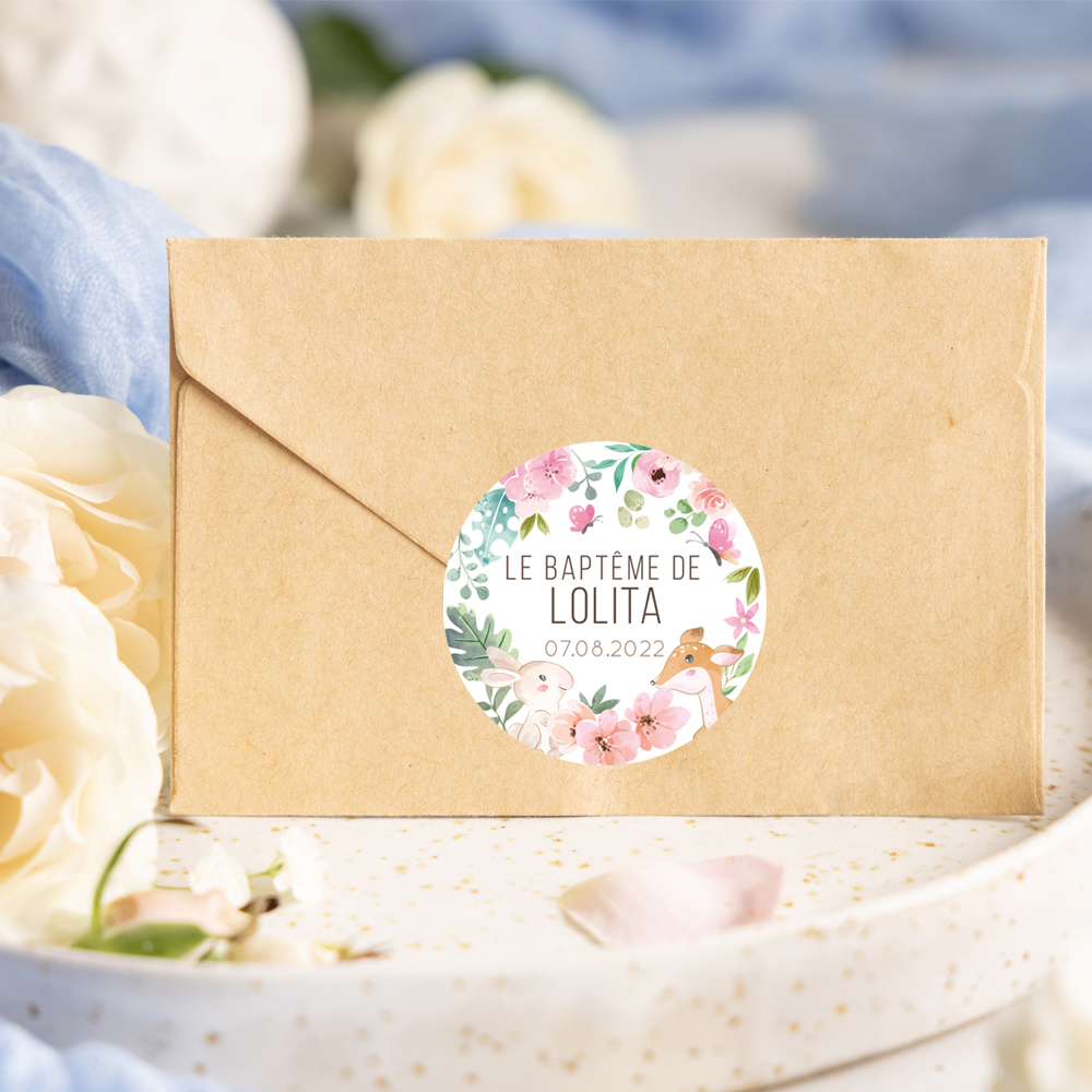 Stickers baptême personnalisés | Les gommettes françaises