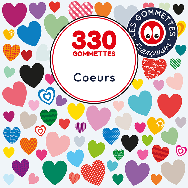330 gommettes Coeurs