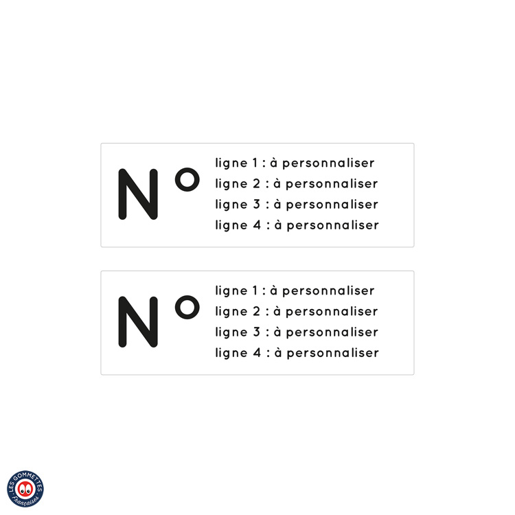Stickers Boite aux lettres avec numéro | Les gommettes Françaises | made in France