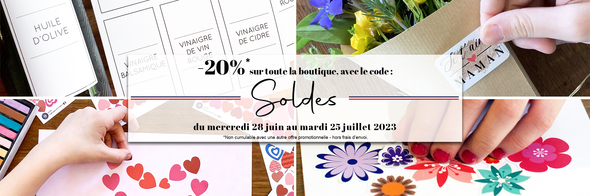 Soldes 2023 | Les gommettes françaises | Made in France