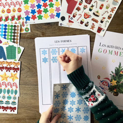 Les activités de Noël avec Les Gommettes Françaises - Fichier gratuit