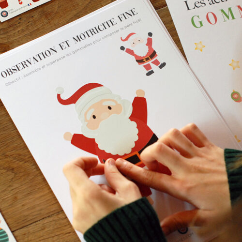 Les activités de Noël avec Les Gommettes Françaises - Fichier gratuit