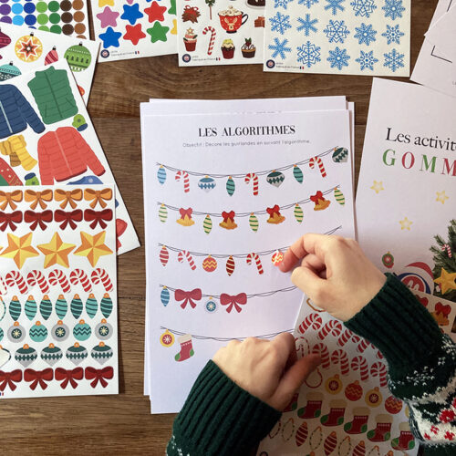 Les activités de Noël avec Les Gommettes Françaises - Fichier gratuit