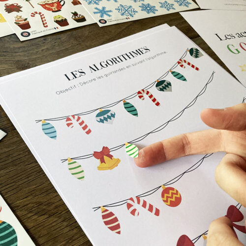 Les activités de Noël avec Les Gommettes Françaises - Fichier gratuit
