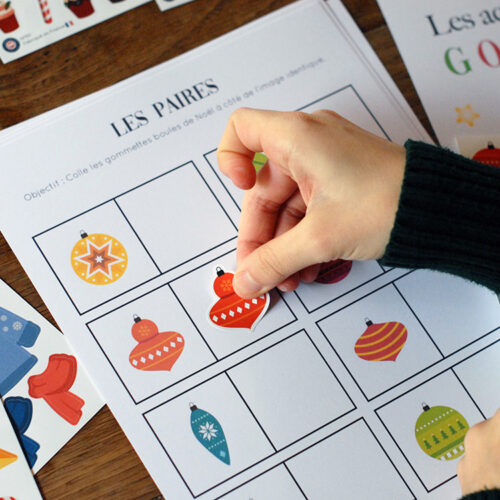 Les activités de Noël avec Les Gommettes Françaises - Fichier gratuit