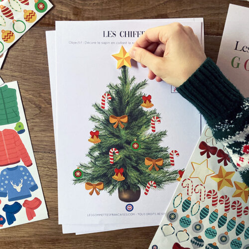 Les activités de Noël avec Les Gommettes Françaises - Fichier gratuit