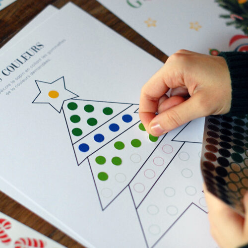 Les activités de Noël avec Les Gommettes Françaises - Fichier gratuit