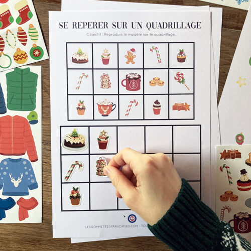 Les activités de Noël avec Les Gommettes Françaises - Fichier gratuit