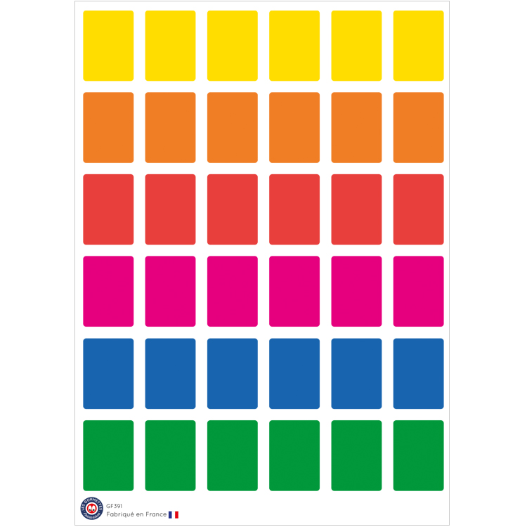 MaGommette: Gommettes coeurs multicolores