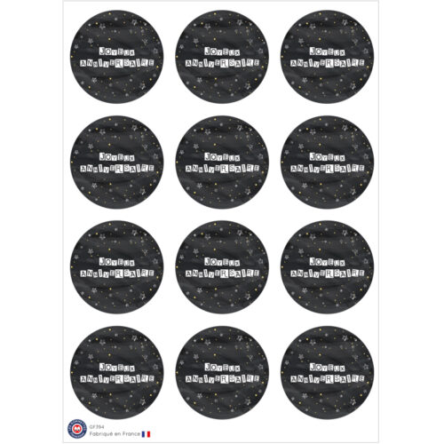 Stickers Joyeux Anniversaire | Les Gommettes Françaises | Stickers fabriqués en France