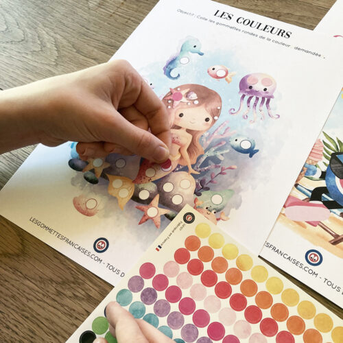 Fichier d'activités de l'Été en gommettes | Les Gommettes Françaises