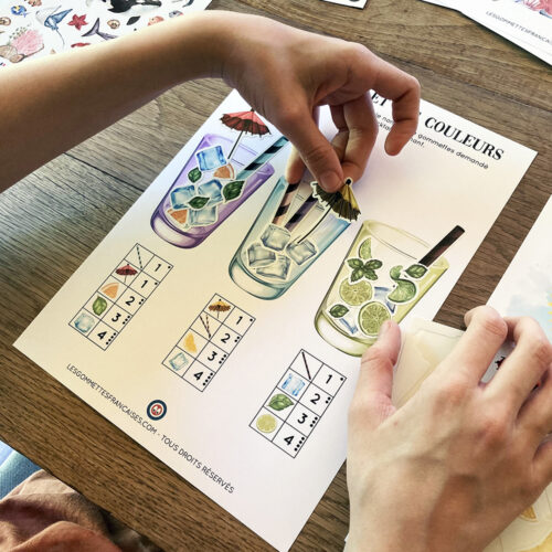 Fichier d'activités de l'Été en gommettes | Les Gommettes Françaises