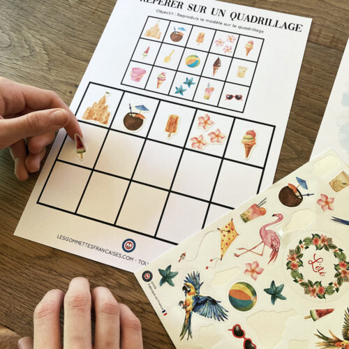 Fichier d'activités de l'Été en gommettes | Les Gommettes Françaises