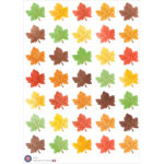 35 autocollants Feuilles d'automne