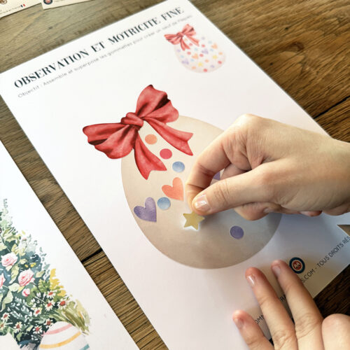Fichier d'activités de Pâques en gommettes | Les gommettes françaises | Activités ludiques et pédagogiques