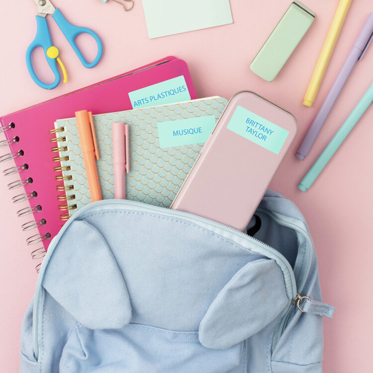 Etiquettes rectangles personnalisables | Etiquettes scolaires à personnaliser | Les Gommettes Françaises