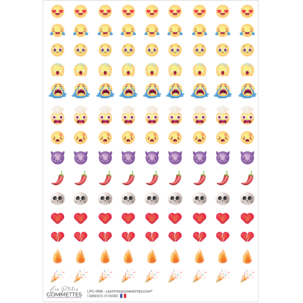 Stickers book reactions | Les P'tites Gommettes