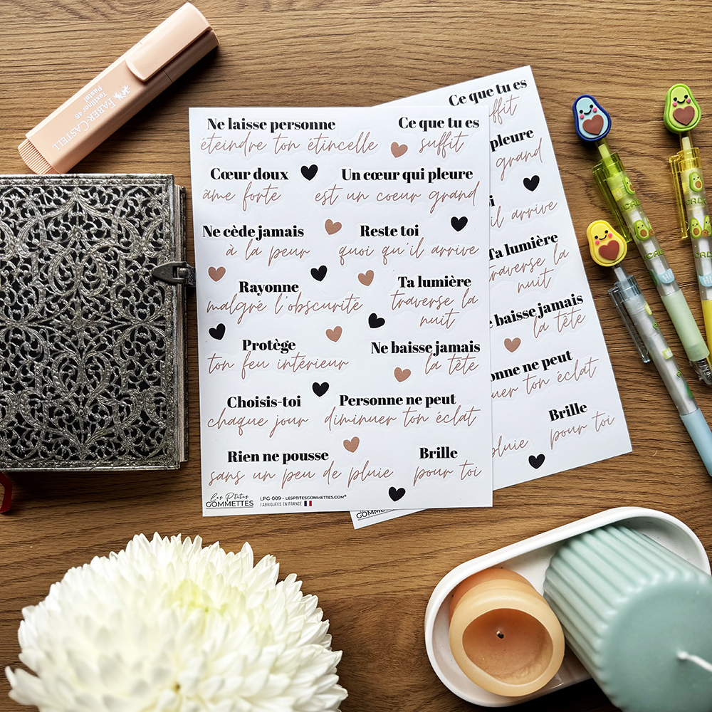 Stickers Estime de soi et résilience | Les p'tites gommettes