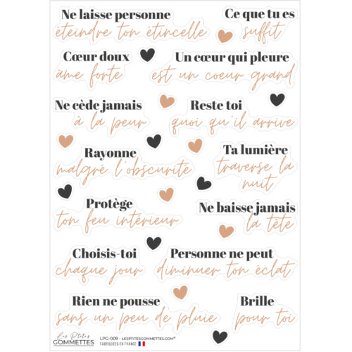 Stickers Estime de soi et résilience | Les p'tites gommettes