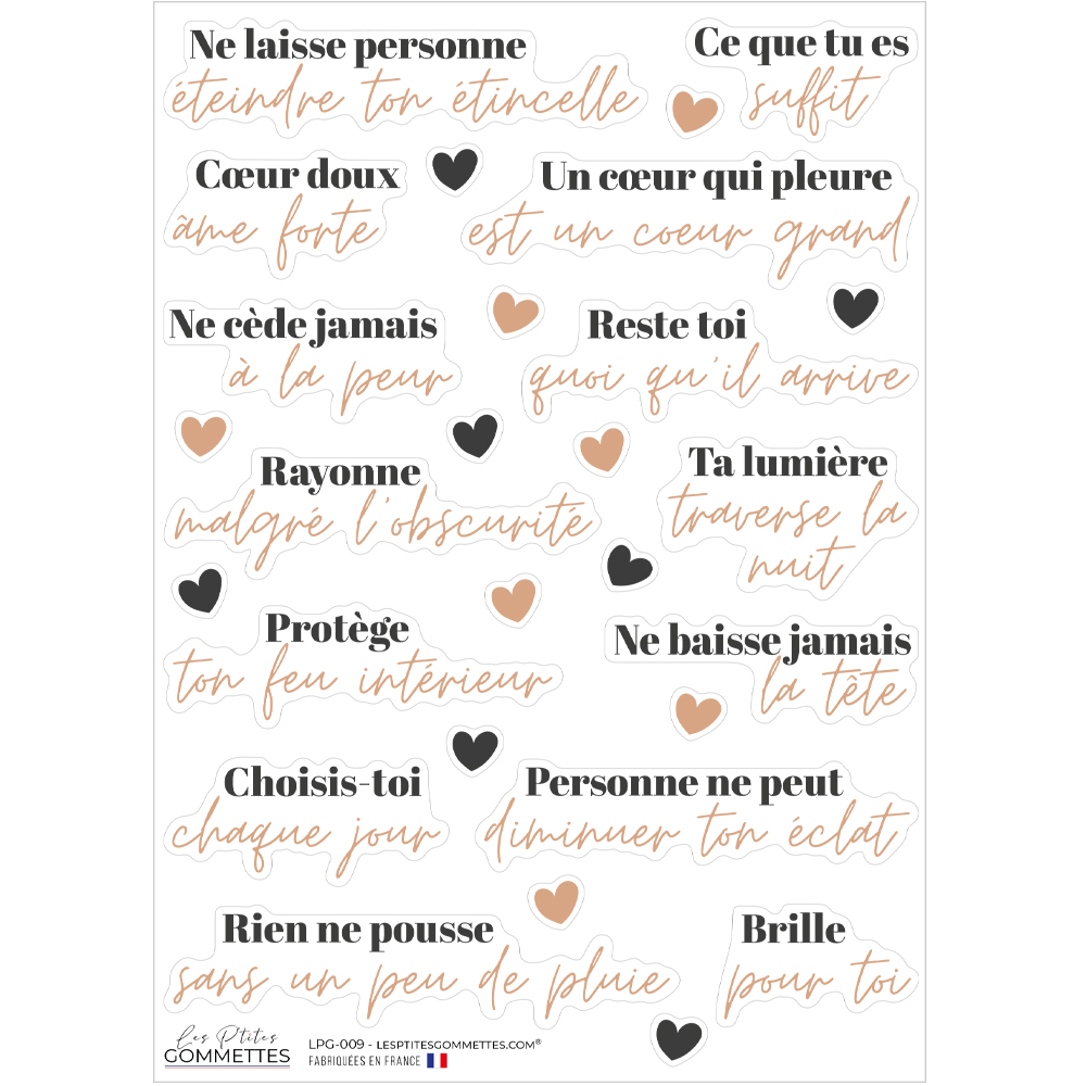Stickers Estime de soi et résilience | Les p'tites gommettes