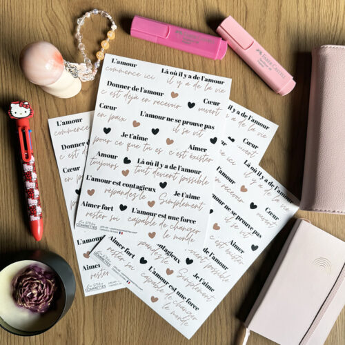 Autocollants Amour | Les p'tites gommettes